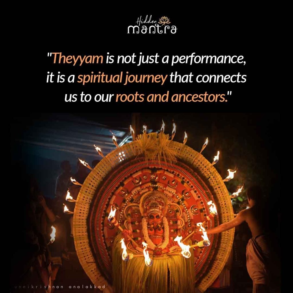 3 Inspiring theyyam quotes - hidden mantra