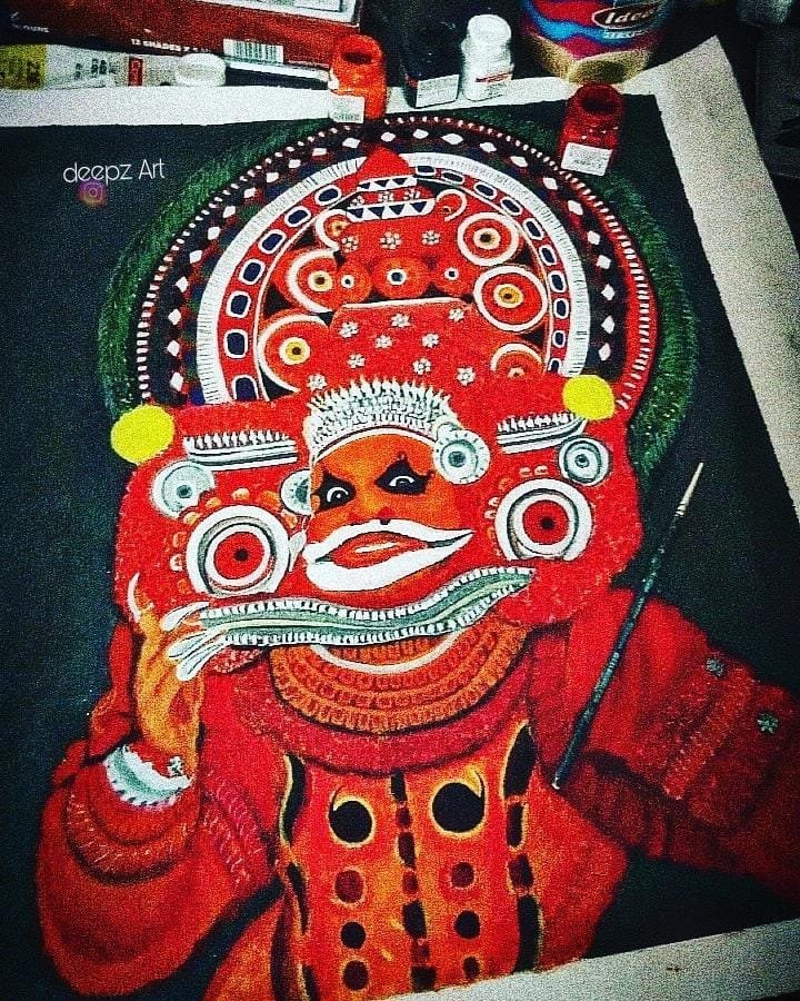 Theyyam drawing store