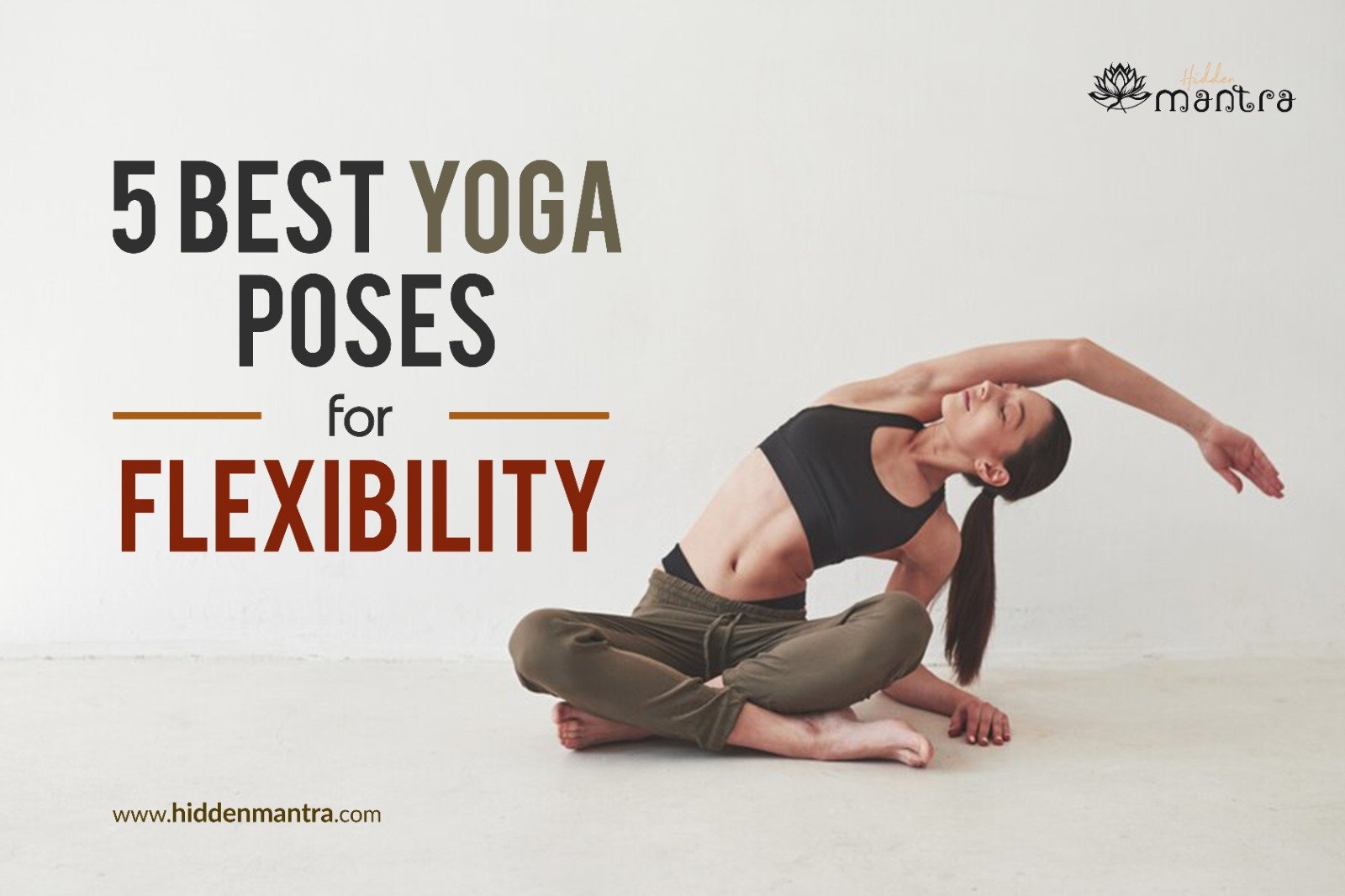 7 yoga poses or exercise for flexibility concept Vector Image