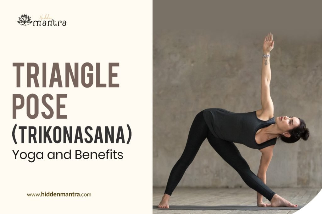 Utthita Trikonasana pose woman doing yoga extended triangle pose Stock  Photo | Adobe Stock