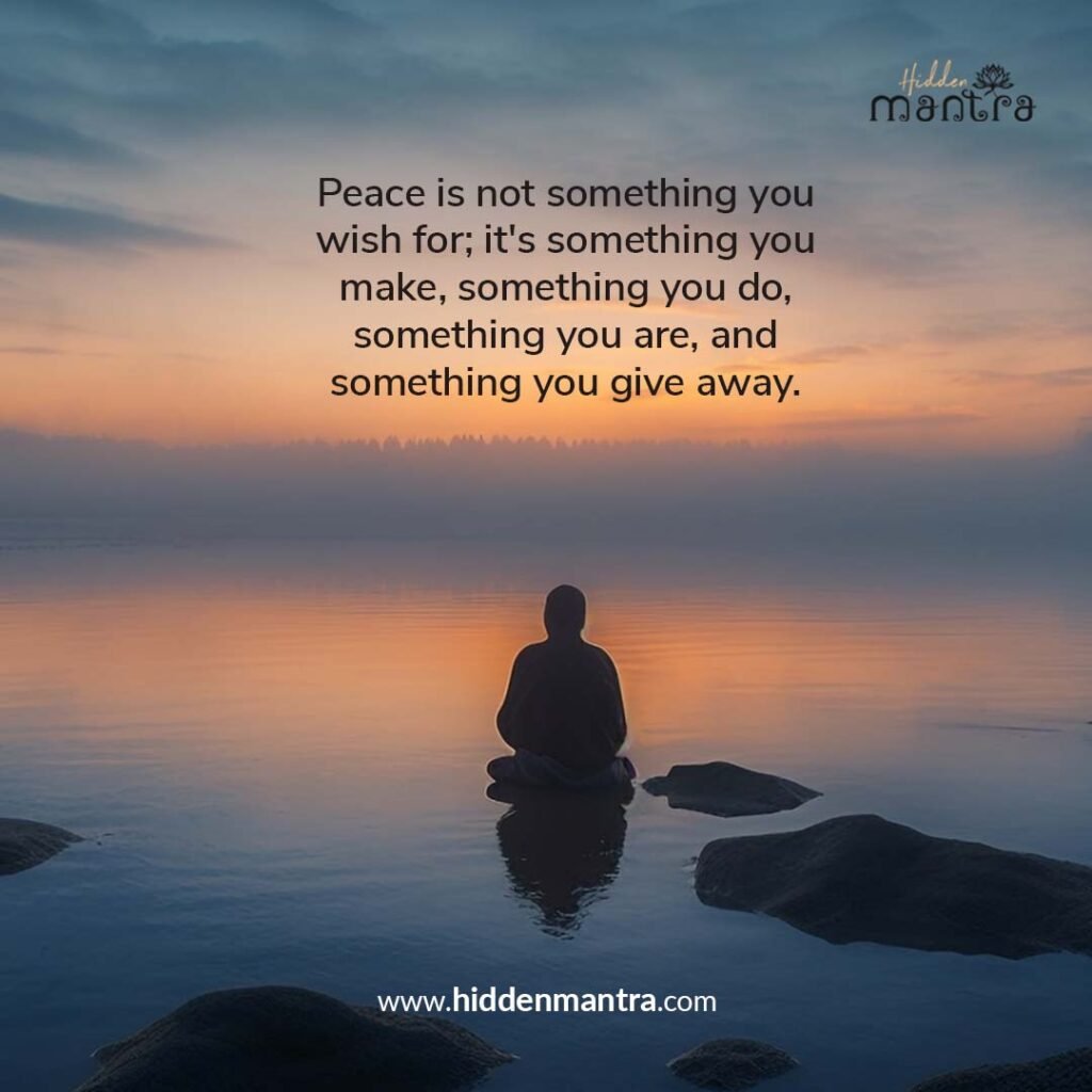 11 best Peace quotes in english - Hidden Mantra