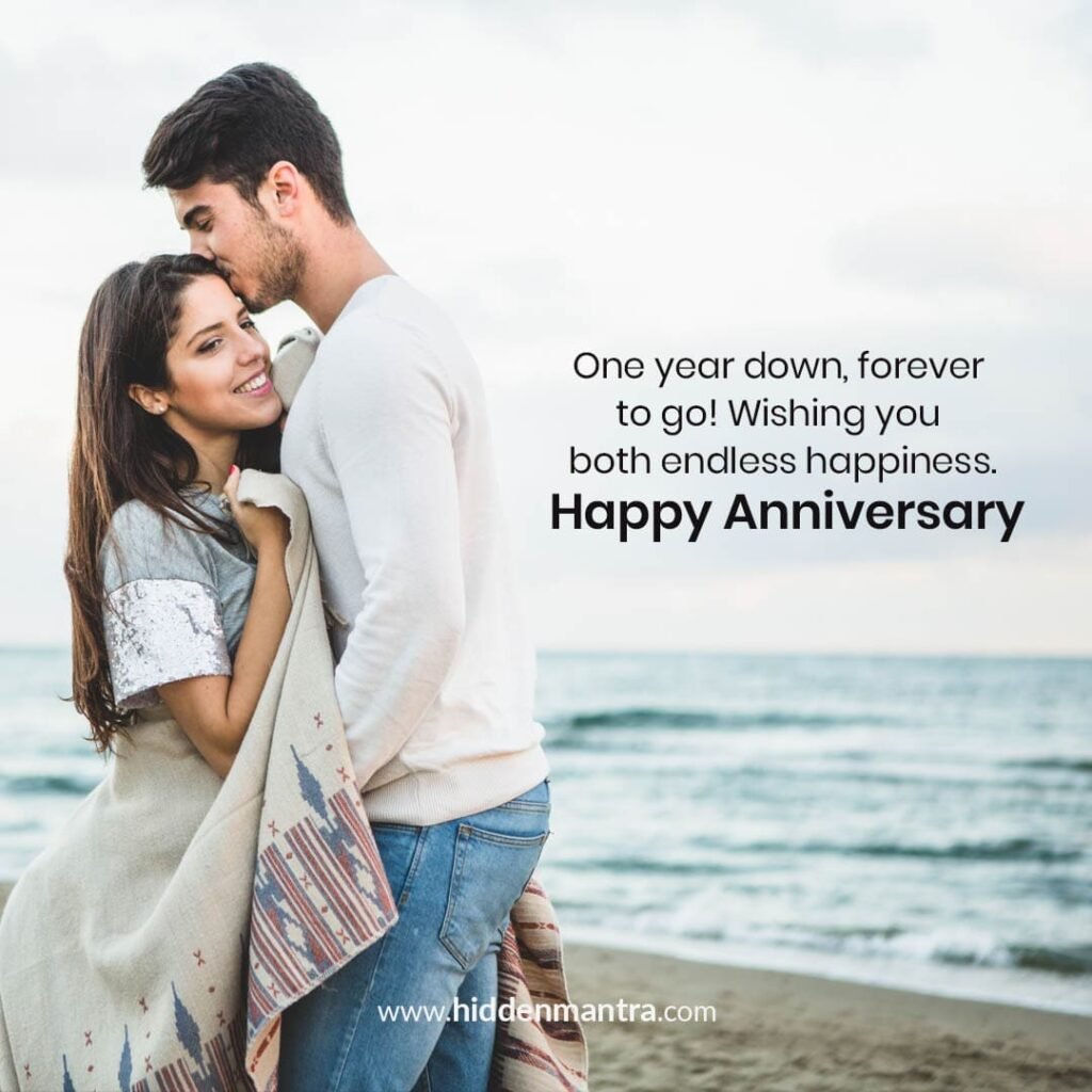 1st Wedding Anniversary Wishes in english
