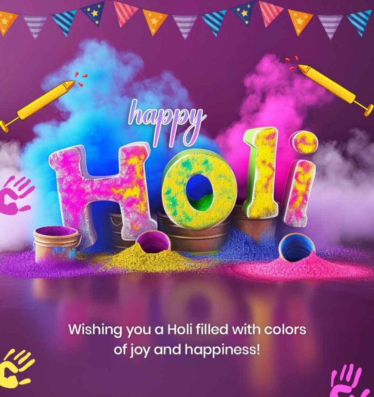 holi messages in english