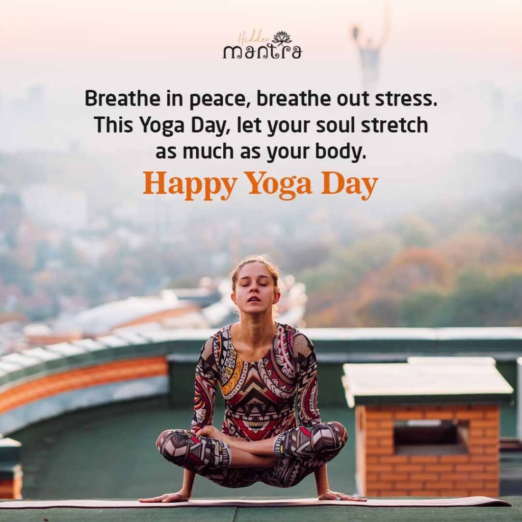 Happy Yoga Day wishes - Hidden Mnntra