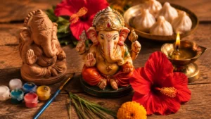 Ganesh Chaturthi gift ideas 2026 – eco-friendly Ganesha idol, puja thali, and modak sweets